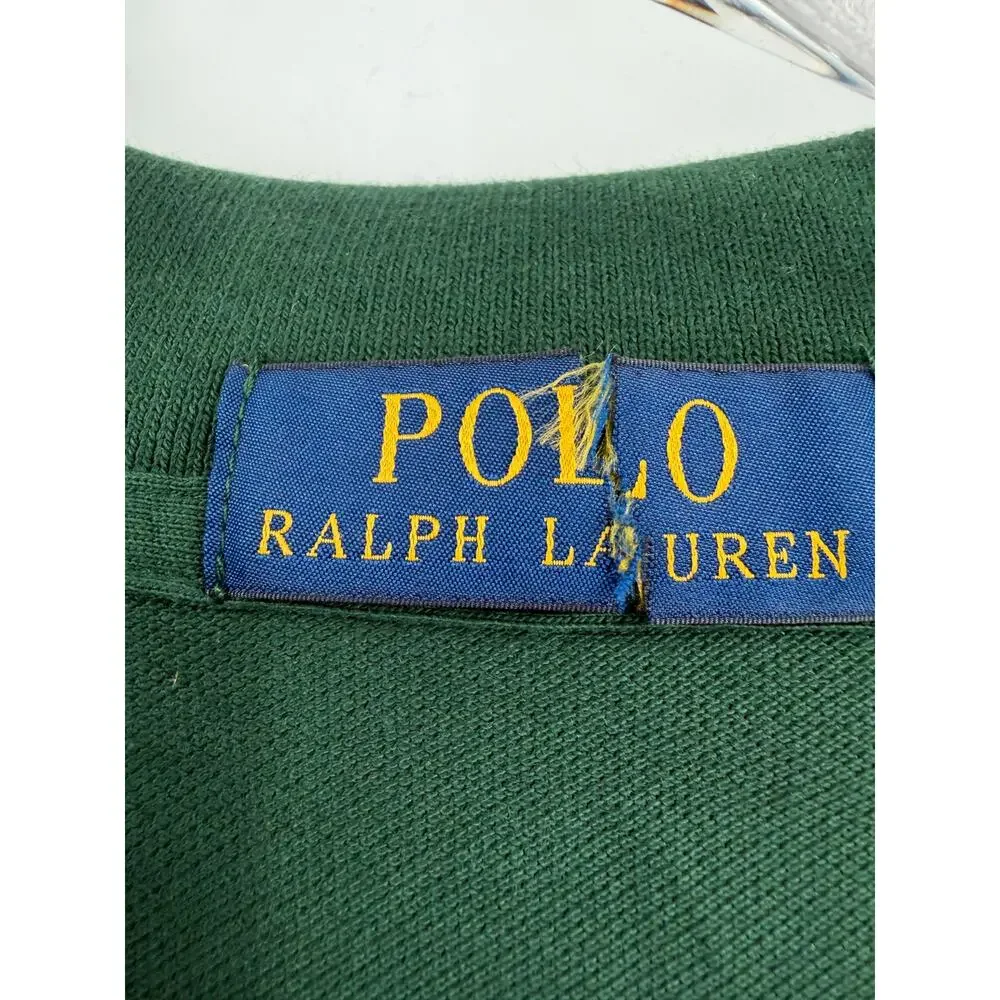 POLO RALPH LAUREN Long Sleeve Polo Shirt Size 4XB NEW Green $170